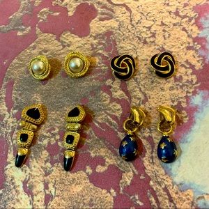 Vintage clip on earrings